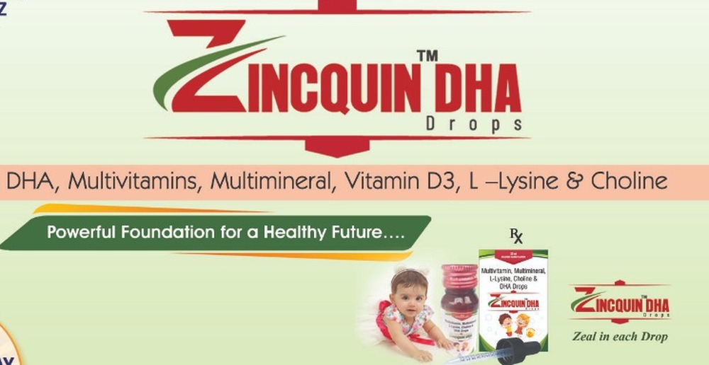 Zincquin-DHA Drops pack